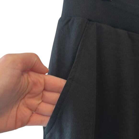 Badgley Mischka Black French Terry Joggers Pants with Pockets Size Medium NWT - Picture 3 of 9